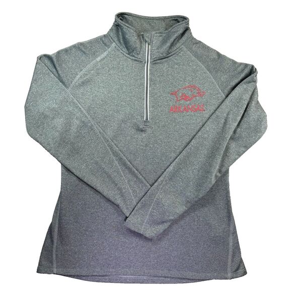 Arkansas Razorbacks 1/4 Zip Long Sleeve Womens Large Pullover KA Knights Apparel - Picture 1 of 12